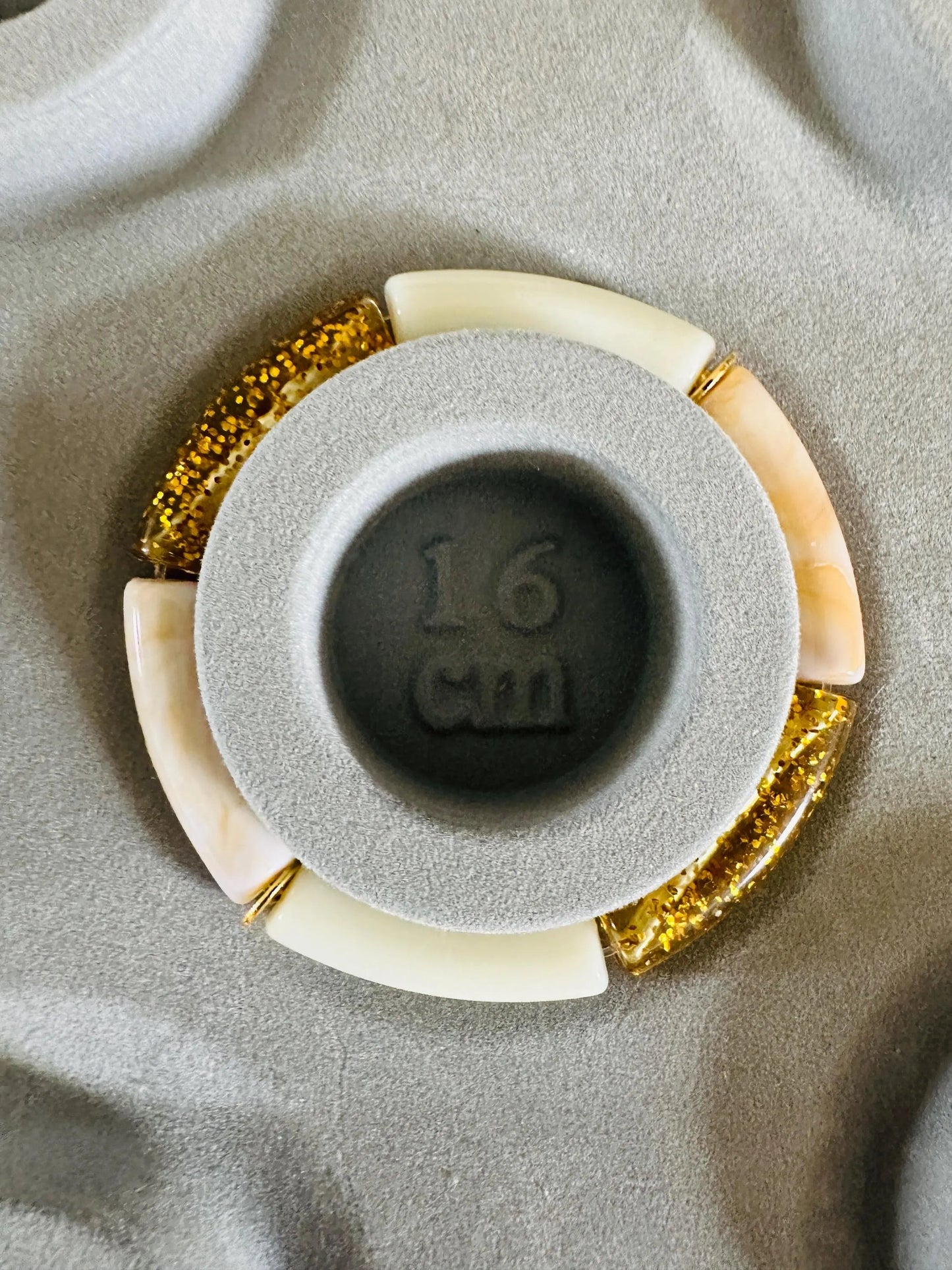 Bracelet VALENTINE en perles tubes acrylique, élastique fait main - Camilmari Bijoux - 4