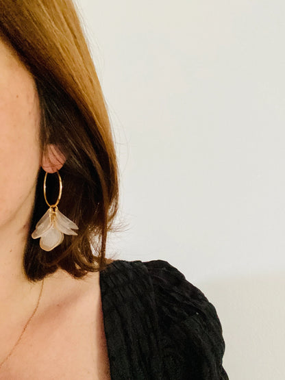  Boucles d’oreilles CELESTE – créoles fantaisie à pétales légères-Boucles d'oreilles-Camilmari Bijoux-Camilmari Bijoux.