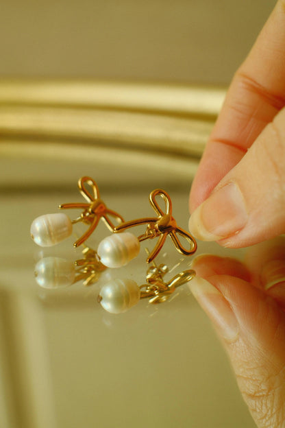  Boucles d’oreilles perles COLETTE – Délicates et intemporelles-Boucles d'oreilles-Camilmari Bijoux-Camilmari Bijoux.