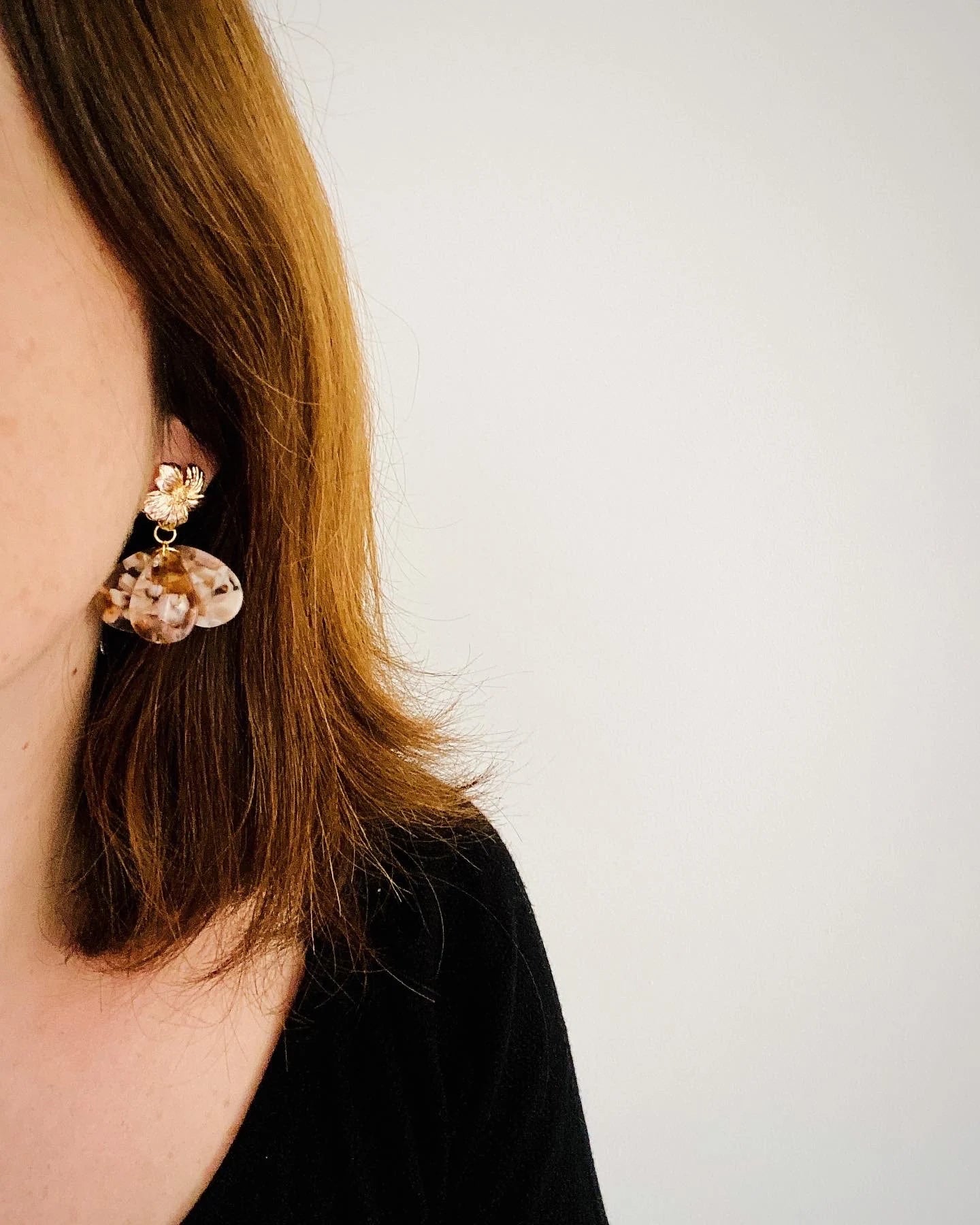  Boucles d’oreilles fantaisie et raffinées GLORIA – faites main-Boucles d'oreilles-Camilmari Bijoux-Camilmari Bijoux.