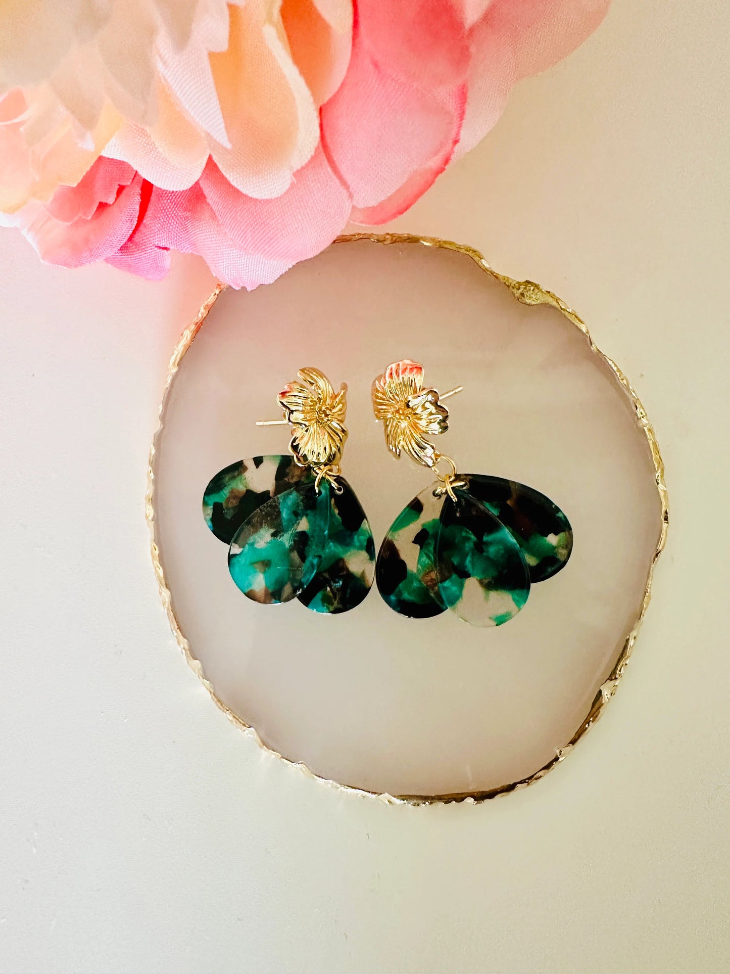  Boucles d’oreilles fantaisie et raffinées GLORIA – faites main-Boucles d'oreilles-Camilmari Bijoux-Camilmari Bijoux.