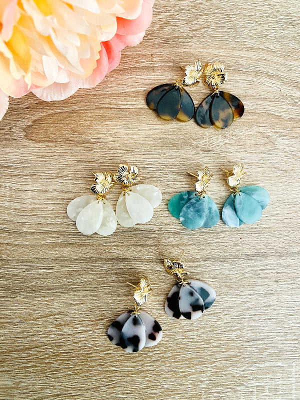  Boucles d’oreilles fantaisie et raffinées GLORIA – faites main-Boucles d'oreilles-Camilmari Bijoux-Camilmari Bijoux.