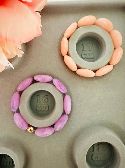  Bracelet SIENNA - Bracelet coloré élastique en perles plates fait main-Bracelets-Camilmari Bijoux-Camilmari Bijoux.