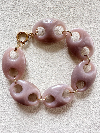  Bracelet FÉLINE – Bracelet à maillons larges fait main-Bracelets-Camilmari Bijoux-Camilmari Bijoux.