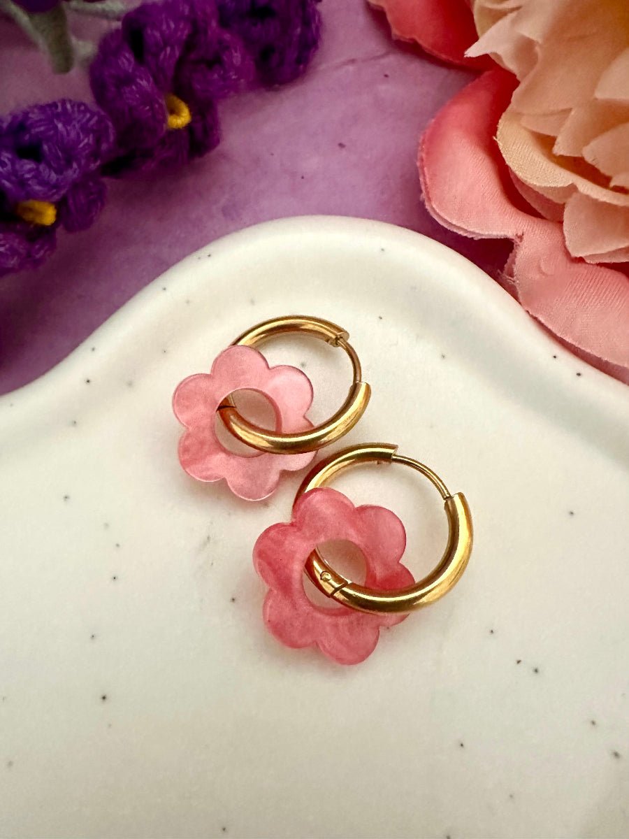 Coffret Saint Valentin femme VALOU - Camilmari Bijoux - Créoles dorées pour oreilles percées