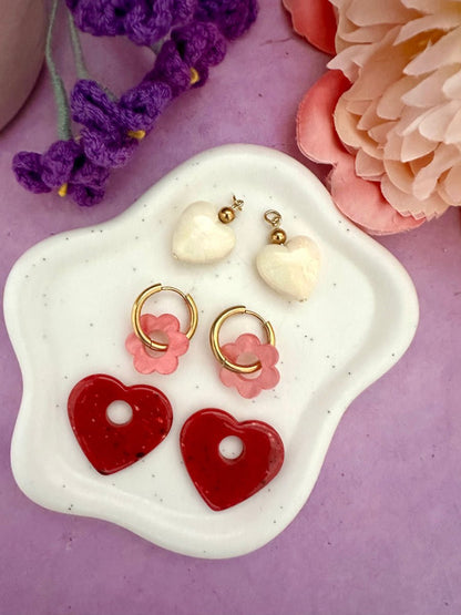 Coffret Saint Valentin femme VALOU - Camilmari Bijoux - Créoles dorées pour oreilles percées