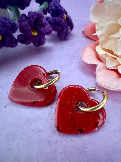 Coffret Saint Valentin femme VALOU - Camilmari Bijoux - Créoles dorées pour oreilles percées