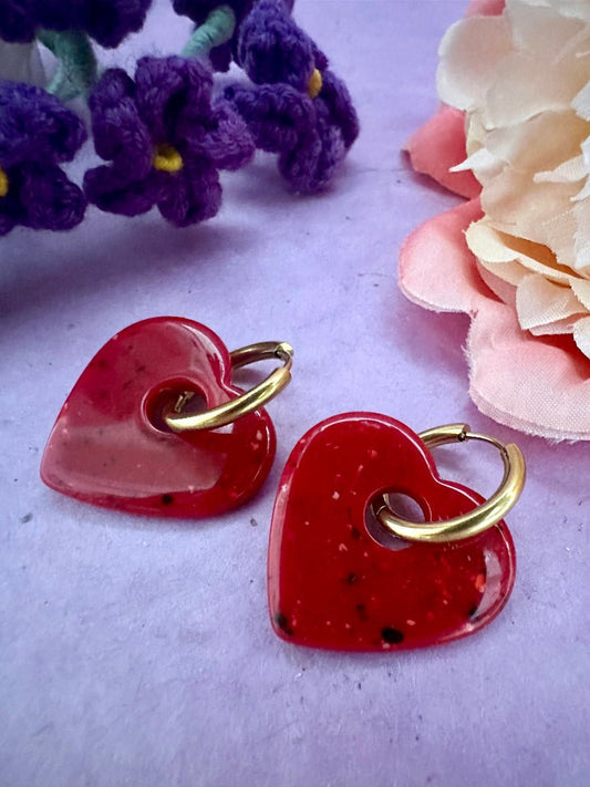 Coffret Saint Valentin femme VALOU - Camilmari Bijoux - Créoles dorées pour oreilles percées