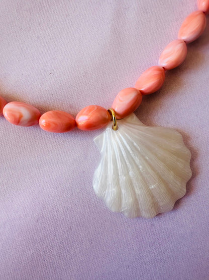 Collier avec coquillage CORALIA - Camilmari Bijoux -