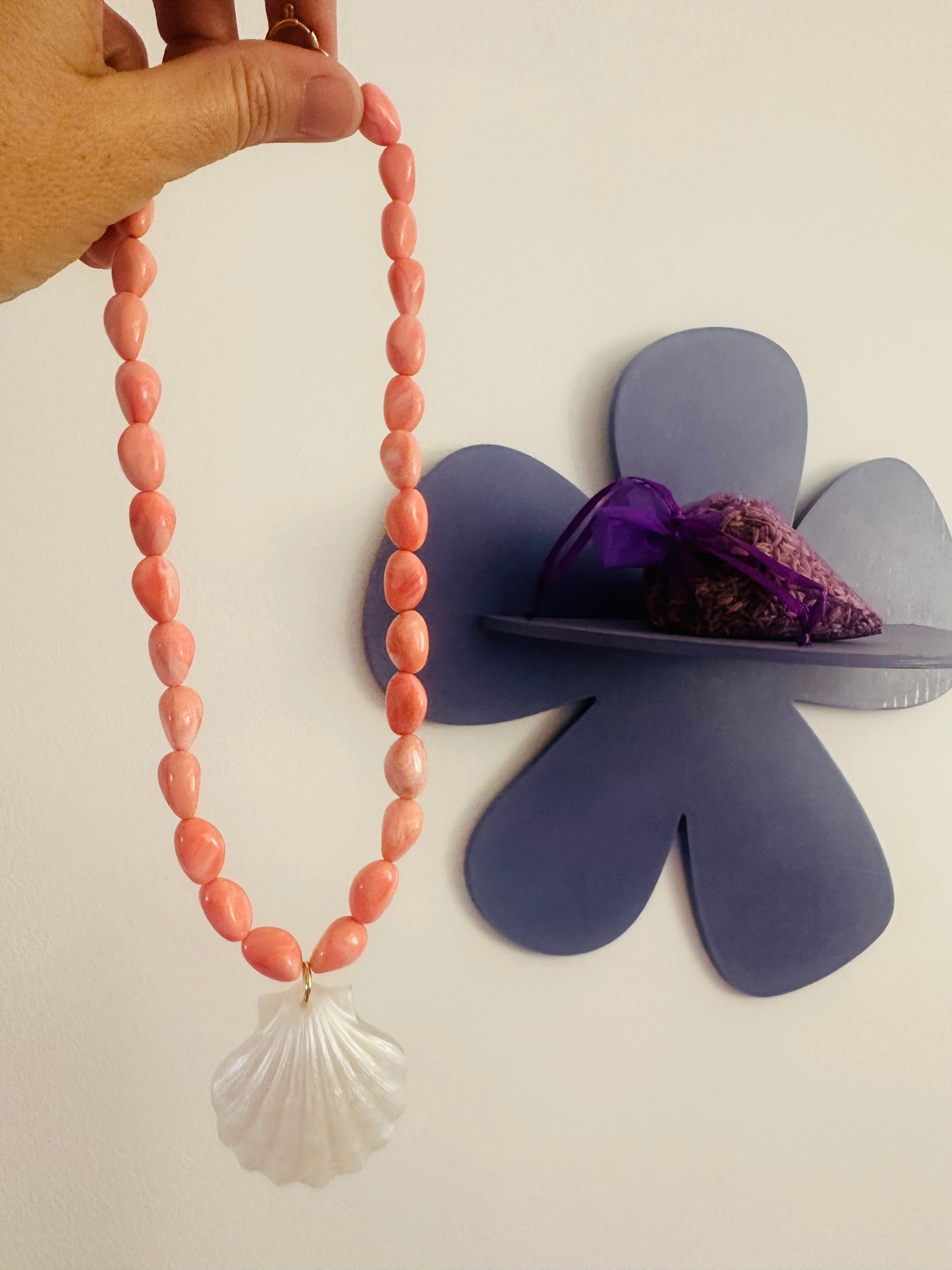 Collier avec coquillage CORALIA - Camilmari Bijoux -