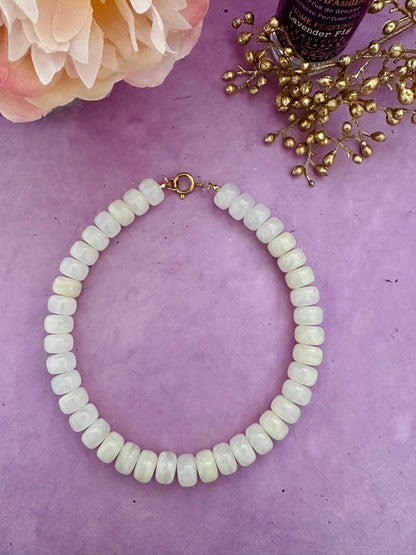 Collier CLAUDIA – Collier de perles coloré et moderne - Camilmari Bijoux - Ecru marbré