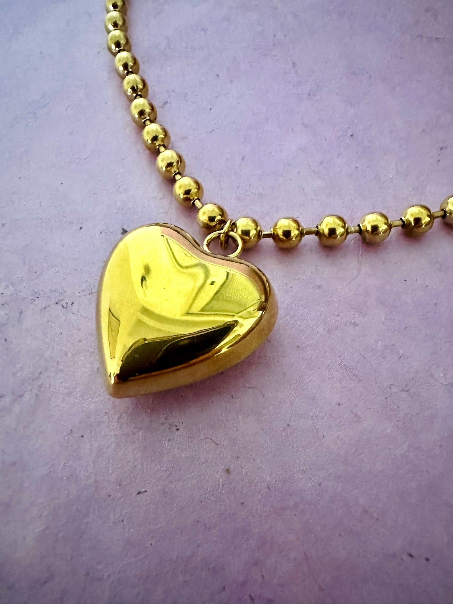 Collier coeur doré FAUSTINE - Camilmari Bijoux - 