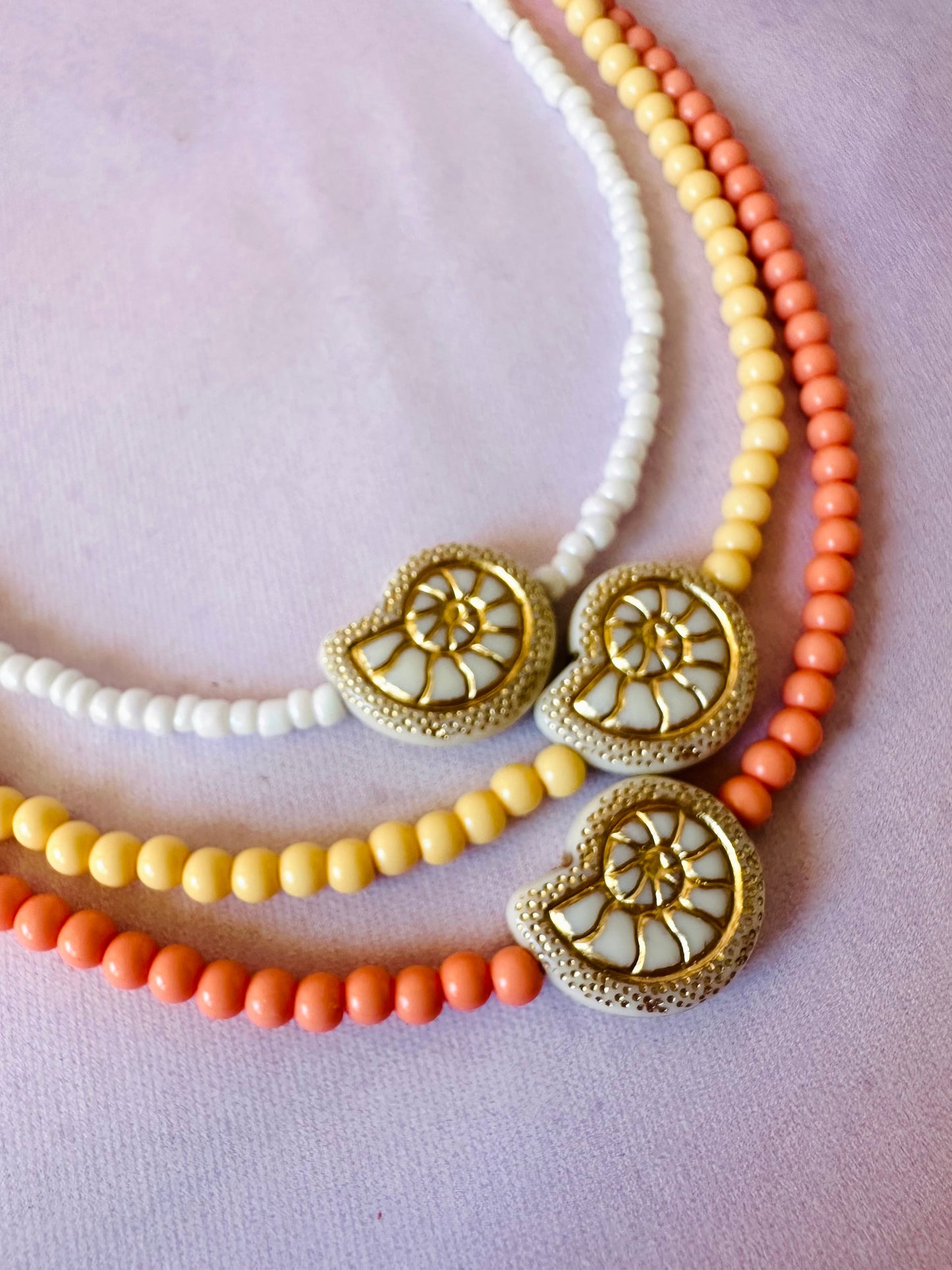 Collier coquillage femme SHELLY - Camilmari Bijoux - Blanc nacré