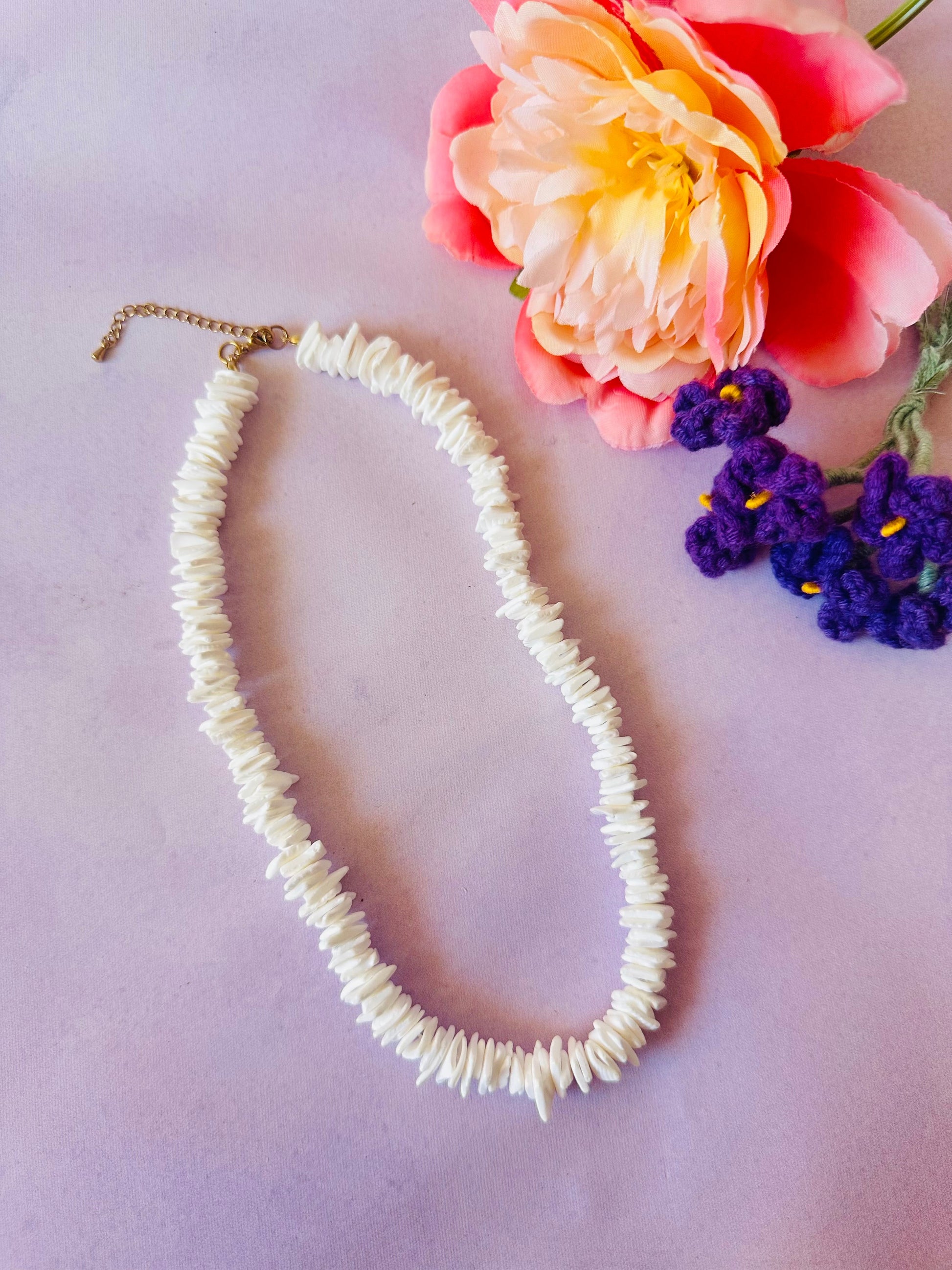 Collier en coquillage ÉCUME - Camilmari Bijoux -