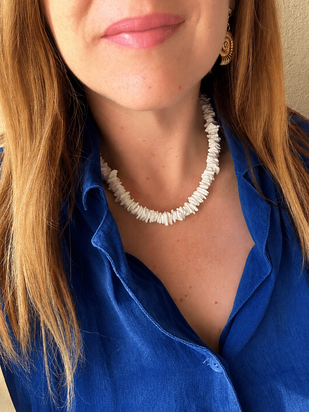 Collier en coquillage ÉCUME - Camilmari Bijoux -