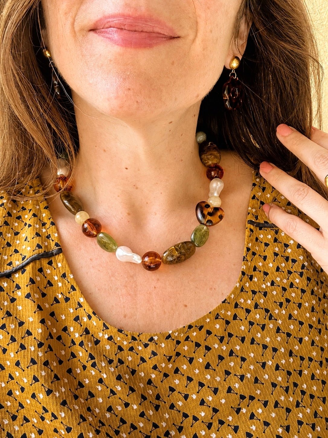 Collier fantaisie femme ZÉLIE - Camilmari Bijoux -