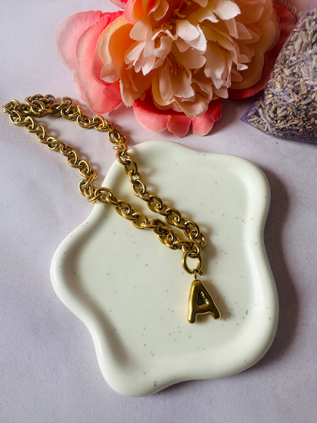 Collier initiale GABY - Camilmari Bijoux - A