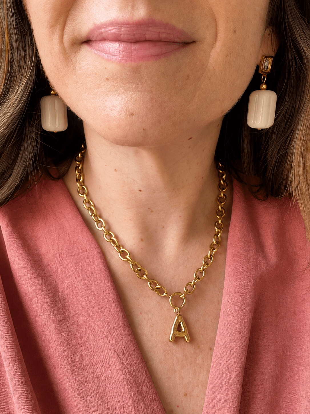 Collier initiale GABY - Camilmari Bijoux - A