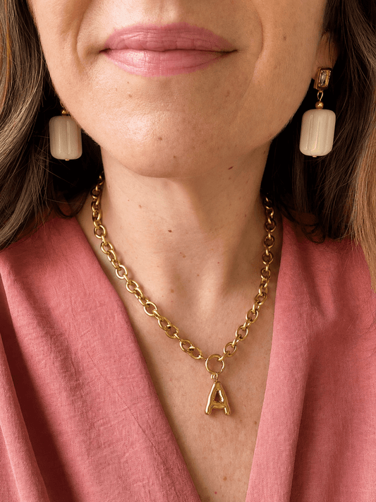 Collier initiale GABY - Camilmari Bijoux - A
