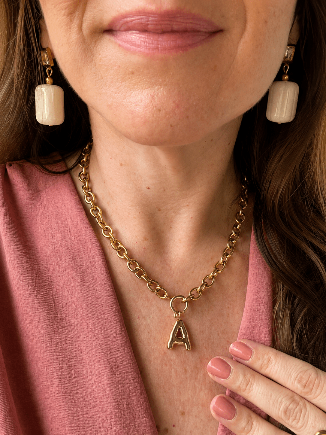 Collier initiale GABY - Camilmari Bijoux - A