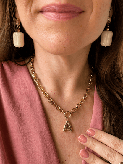 Collier initiale GABY - Camilmari Bijoux - A