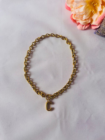 Collier initiale GABY - Camilmari Bijoux - A