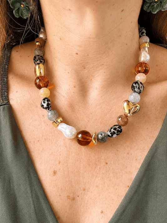 Collier léopard LISON - Camilmari Bijoux -