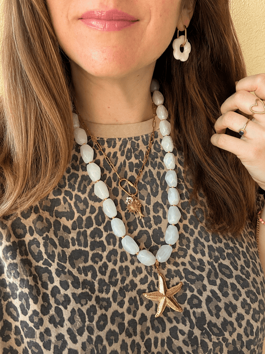 Collier long sautoir femme AGNÈS - Camilmari Bijoux -