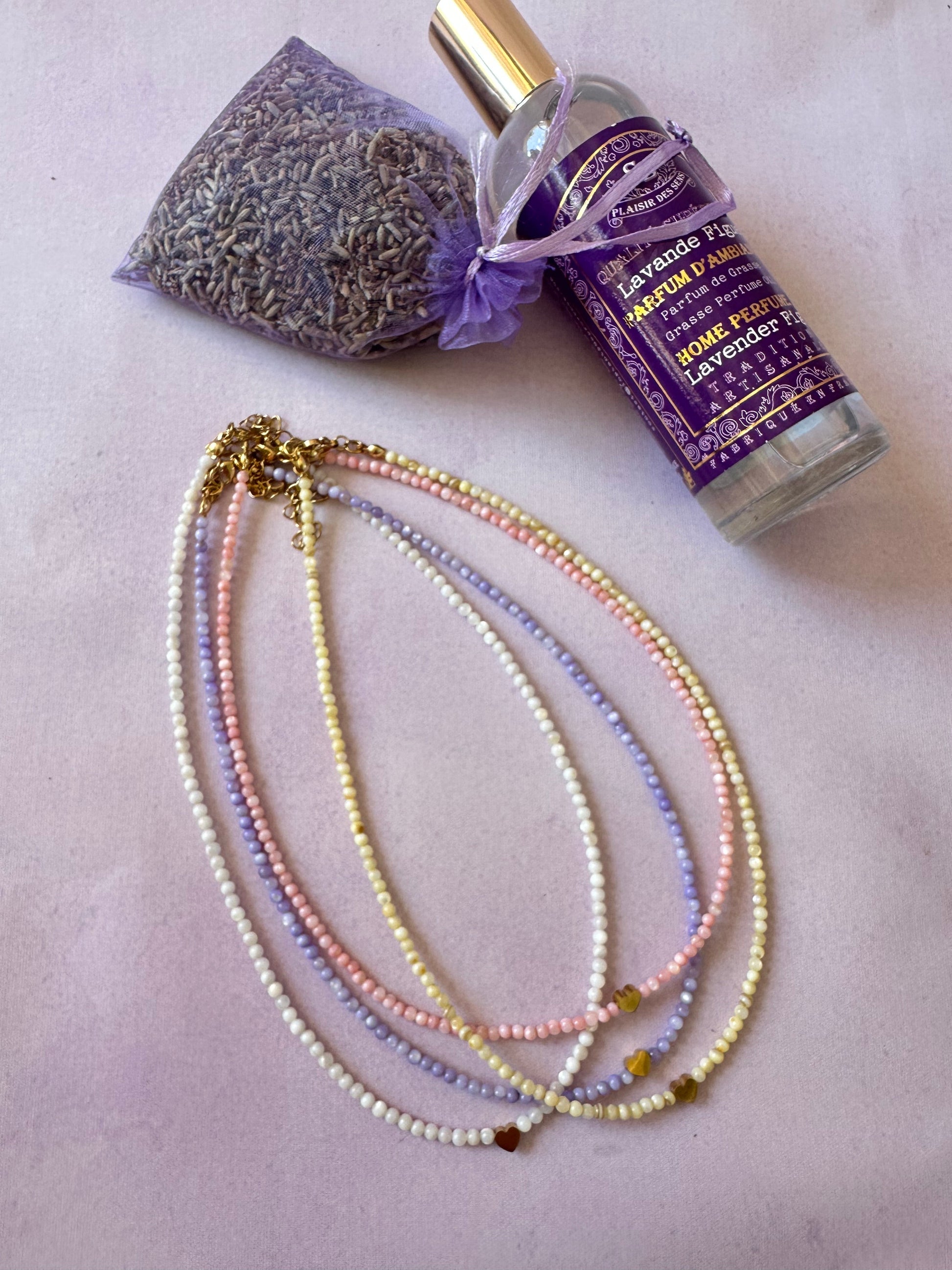 Collier nacre PHILIPPINES - Camilmari Bijoux - Lilas