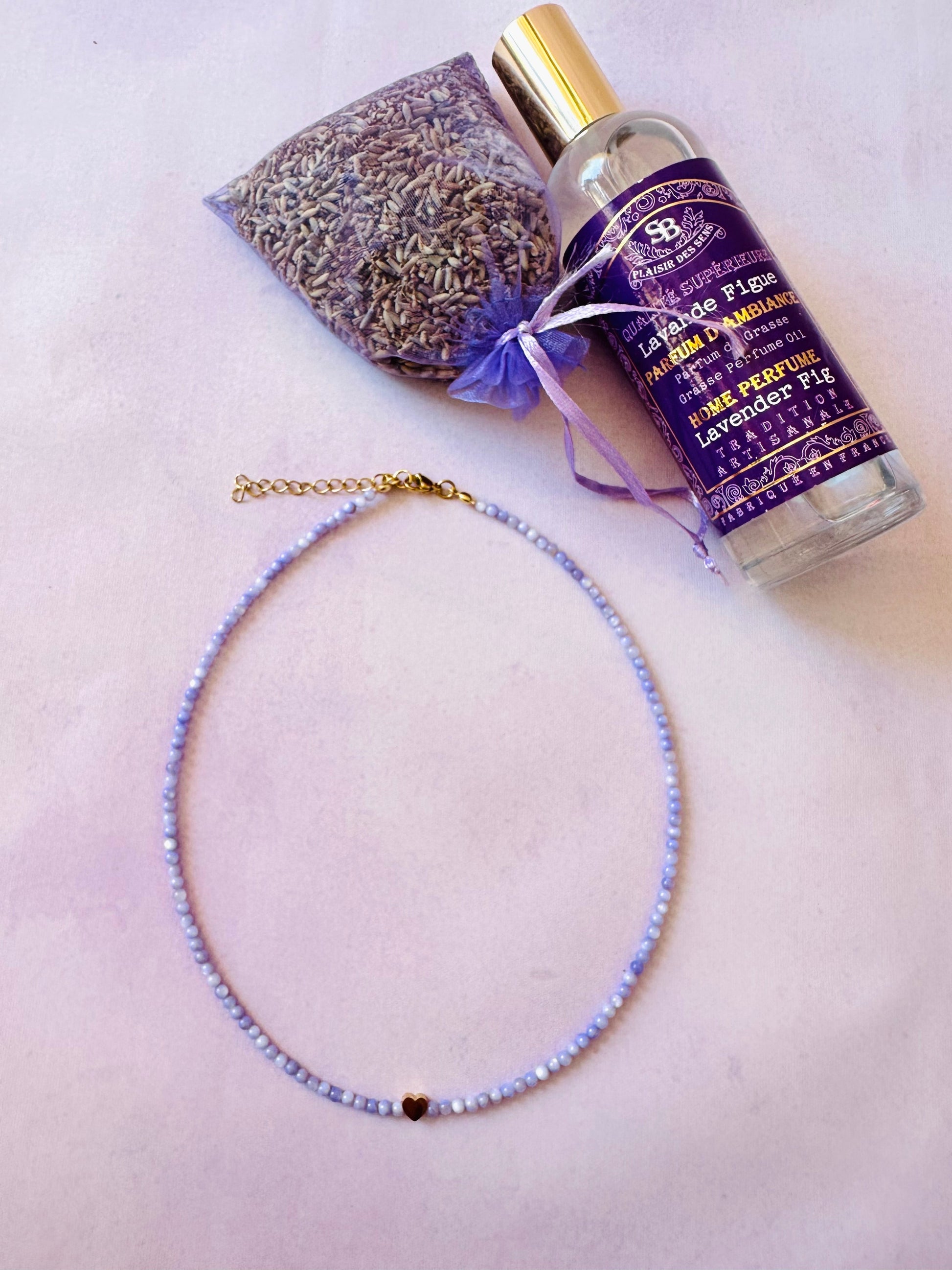 Collier nacre PHILIPPINES - Camilmari Bijoux - Lilas