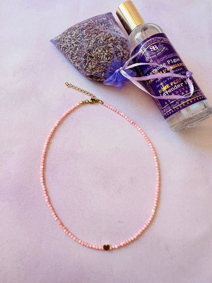 Collier nacre PHILIPPINES - Camilmari Bijoux - Rose pastel