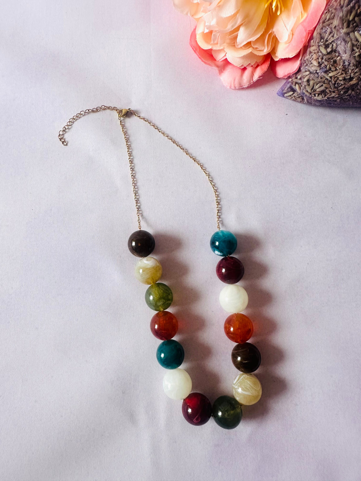 Collier perles colorées SIMONE - Camilmari Bijoux -