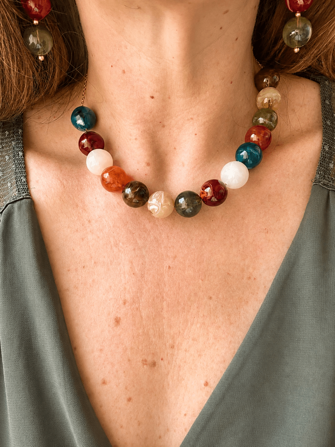 Collier perles colorées SIMONE - Camilmari Bijoux -