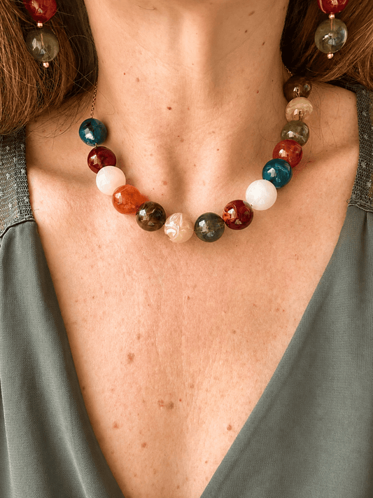 Collier perles colorées SIMONE - Camilmari Bijoux -