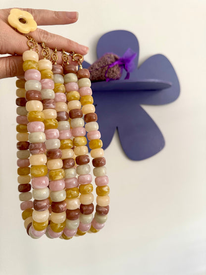 Collier perles couleurs BONNIE - Camilmari Bijoux - Sans pendentif coeur