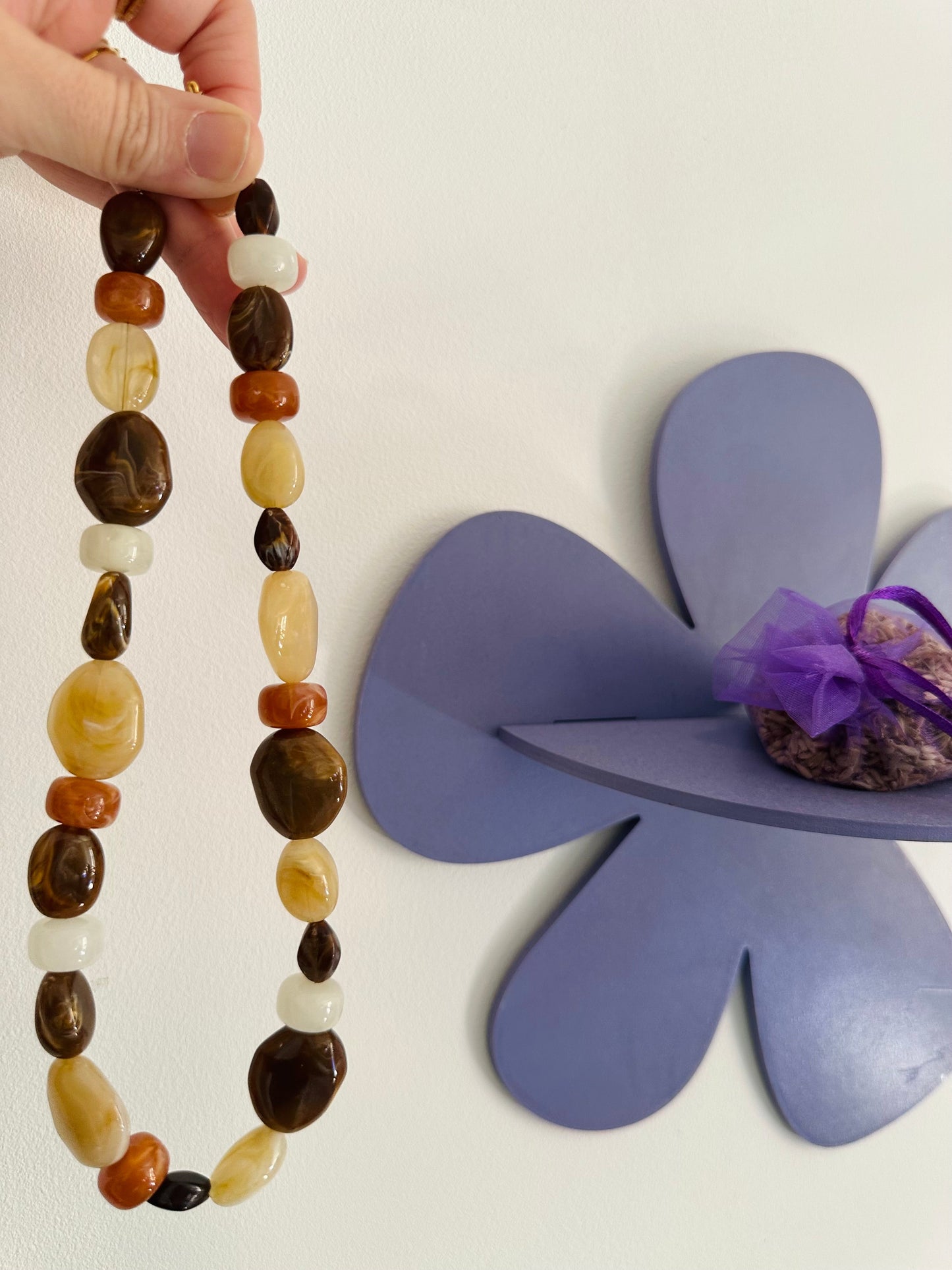 Collier perles marron MAE - Camilmari Bijoux - 