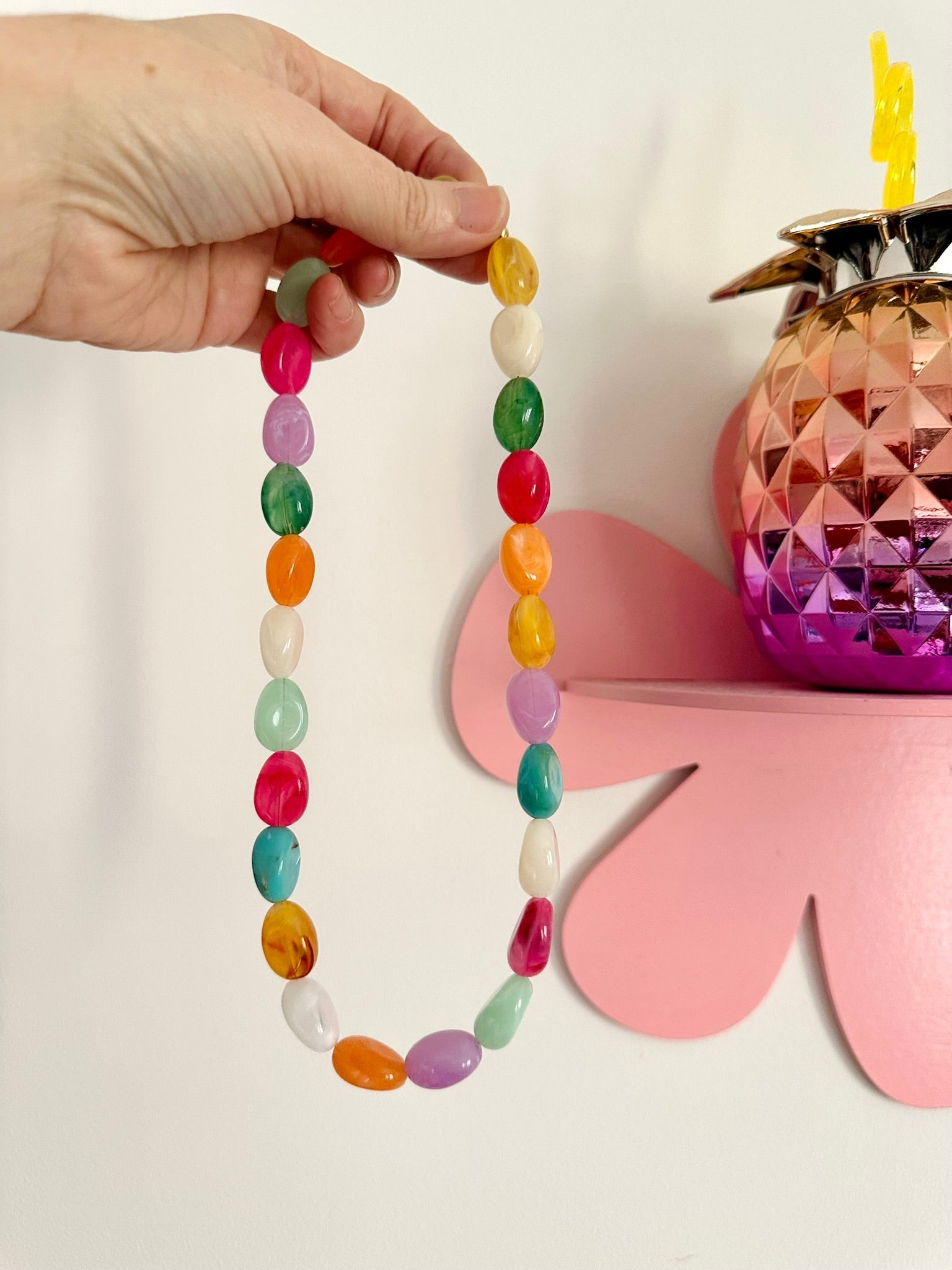 Collier perles multicolores CARLITA - Camilmari Bijoux - 