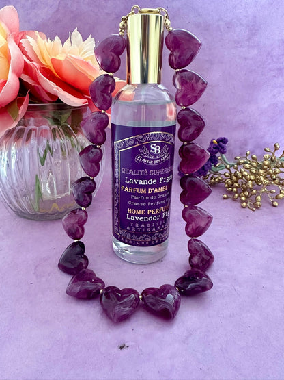 Collier SÉLÈNE – Collier cœur - Collier de perles fantaisie fait main - Camilmari Bijoux - Beige - écru