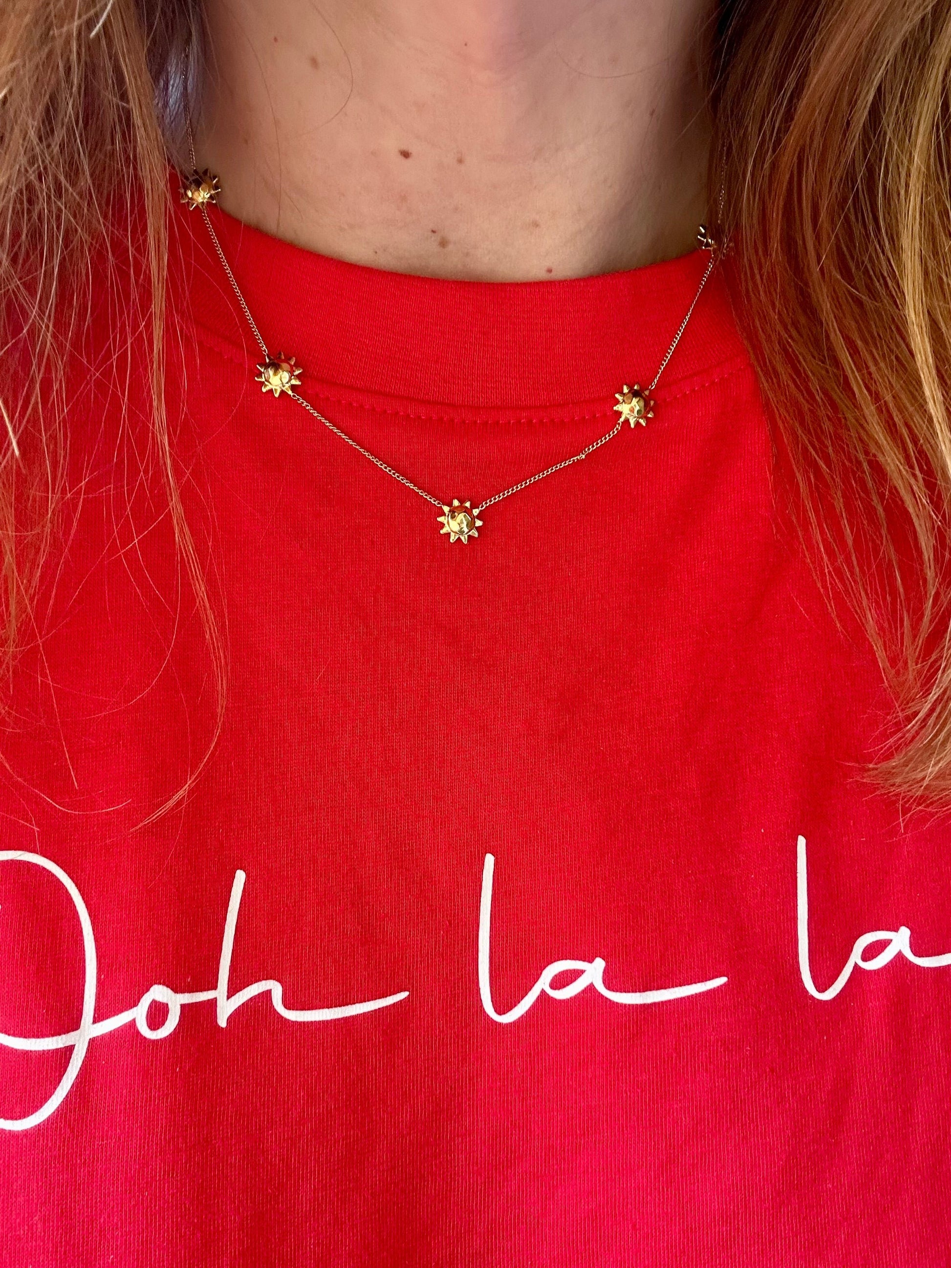 Collier soleil acier inoxydable SOLARA - Camilmari Bijoux - 