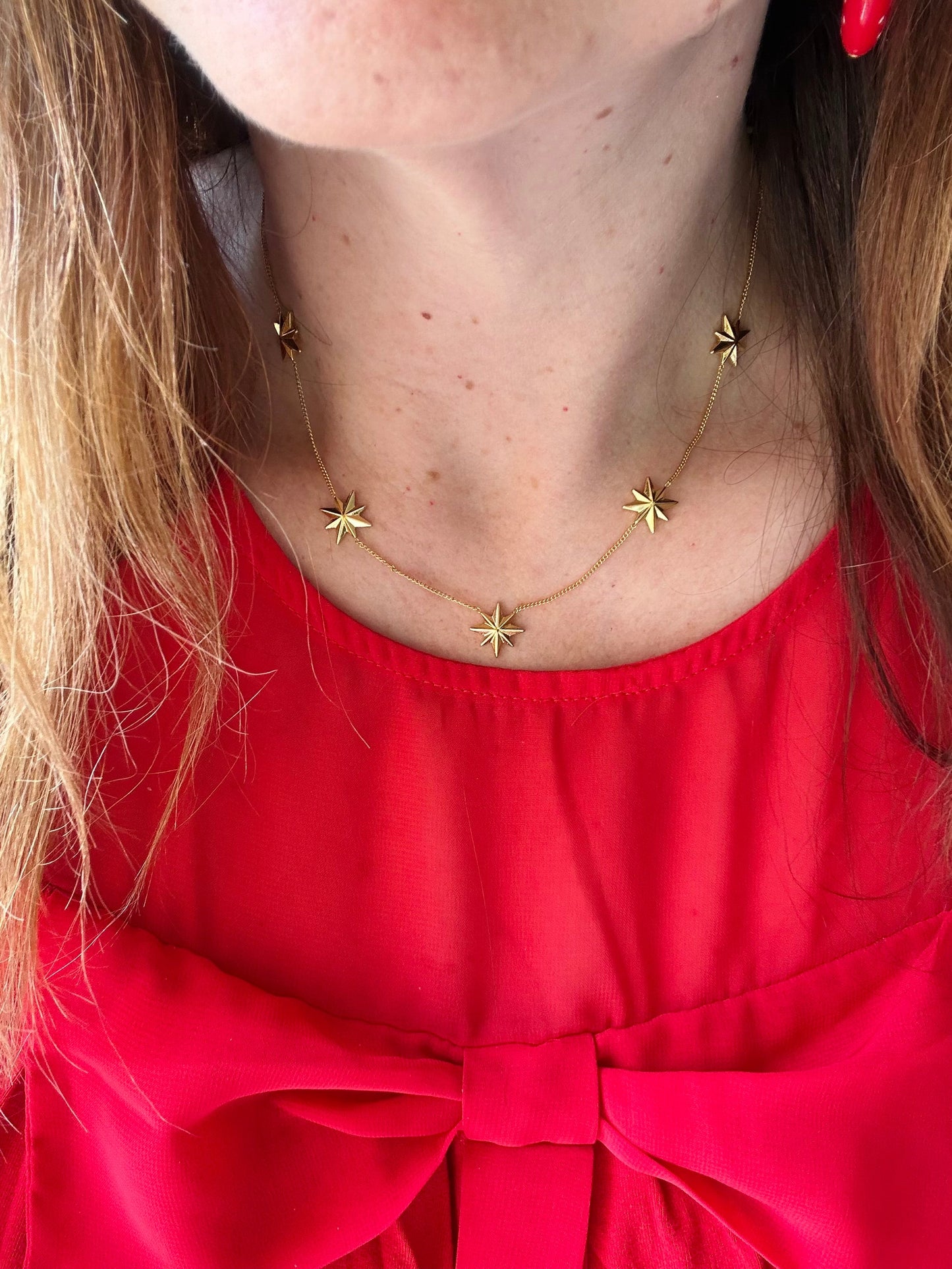 Collier soleil acier inoxydable SOLARA - Camilmari Bijoux - Étoiles