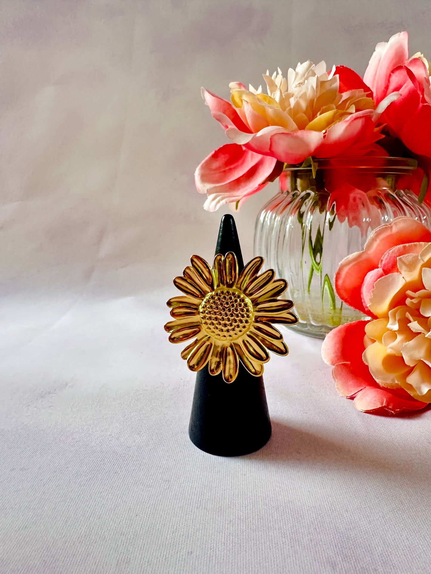 Grosse bague fleur MARTHA - Camilmari Bijoux - 