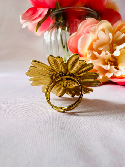 Grosse bague fleur MARTHA - Camilmari Bijoux - 