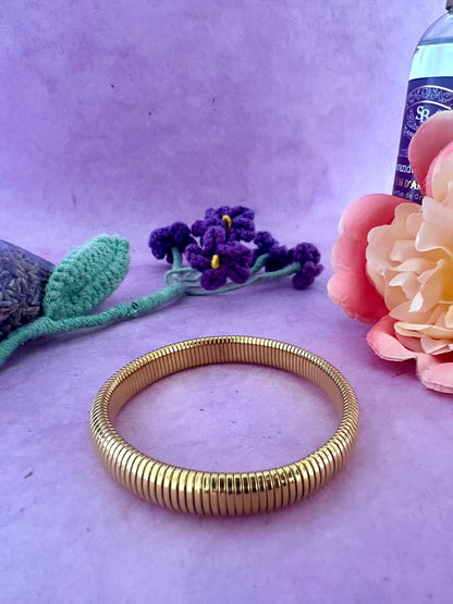 Jonc doré acier inoxydable ISIDORE - Camilmari Bijoux - 