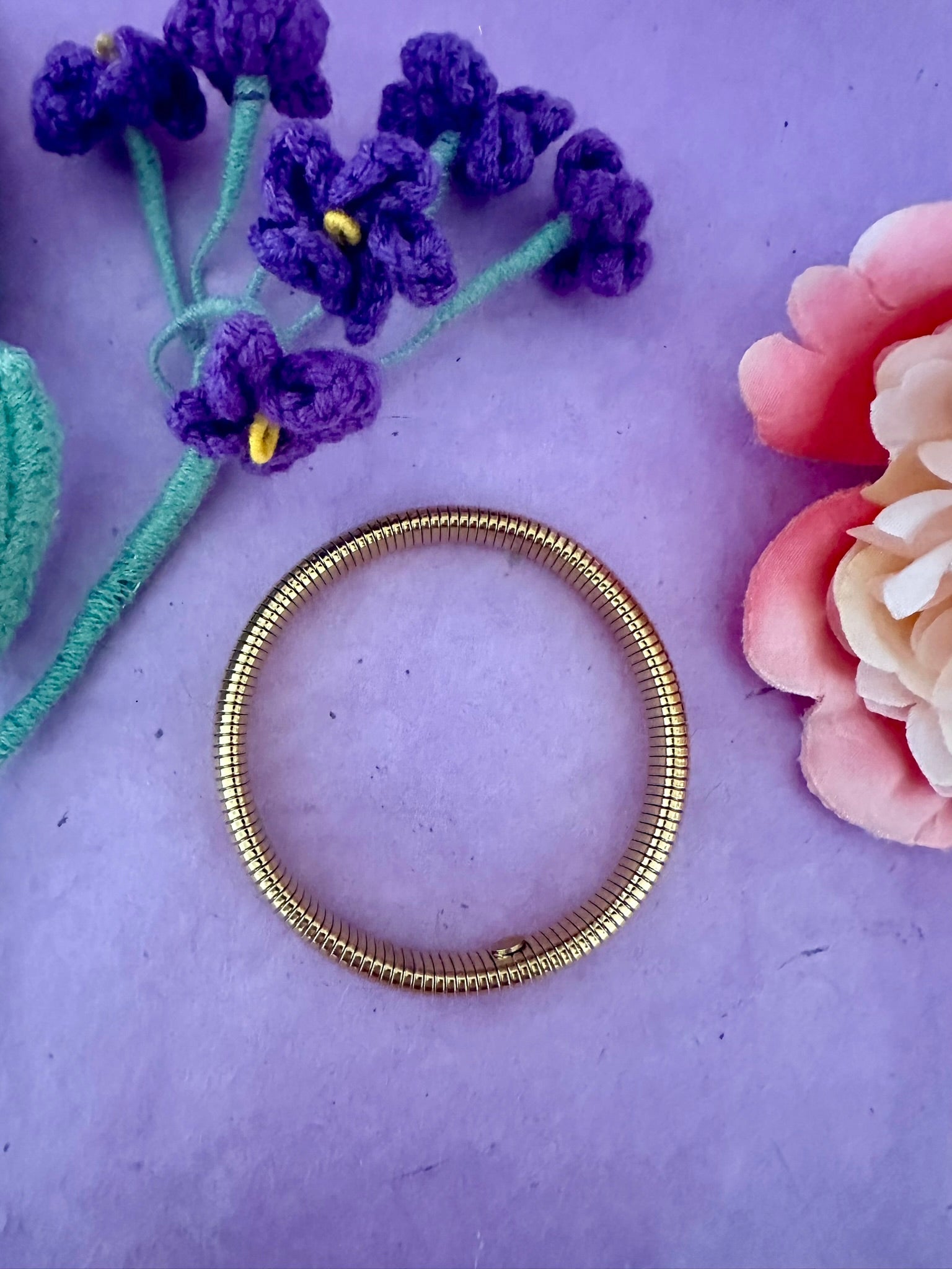 Jonc doré acier inoxydable ISIDORE - Camilmari Bijoux - 