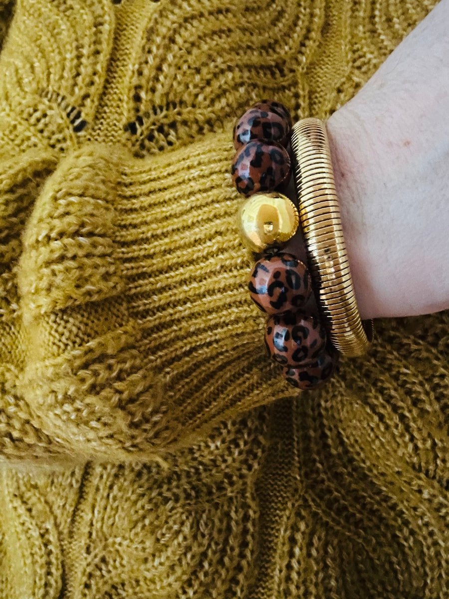 Jonc doré acier inoxydable ISIDORE - Camilmari Bijoux - 