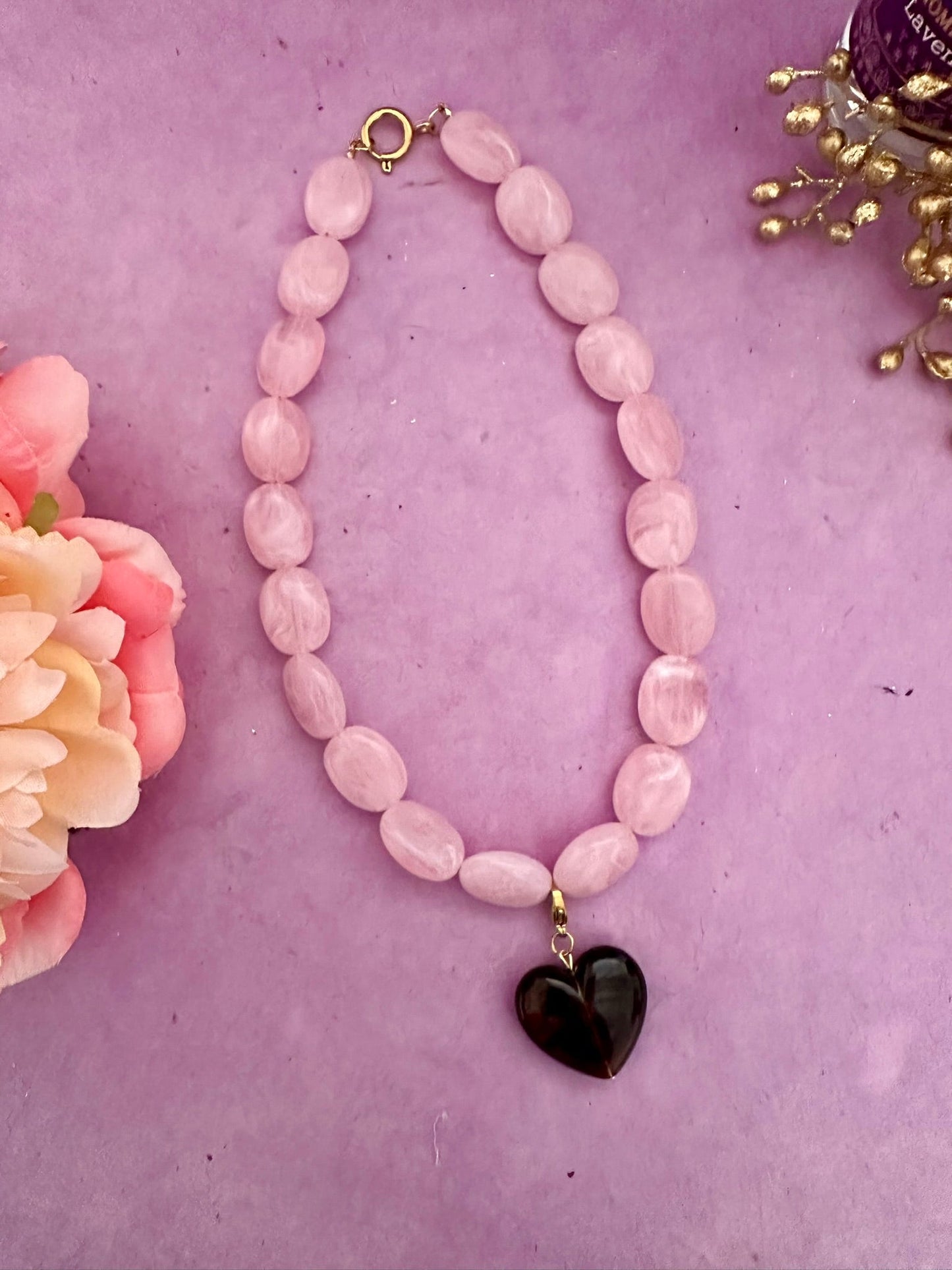 Pendentif CLAUDIE – Pendentif cœur coloré à clipser sur vos colliers - Camilmari Bijoux - Vert lichen