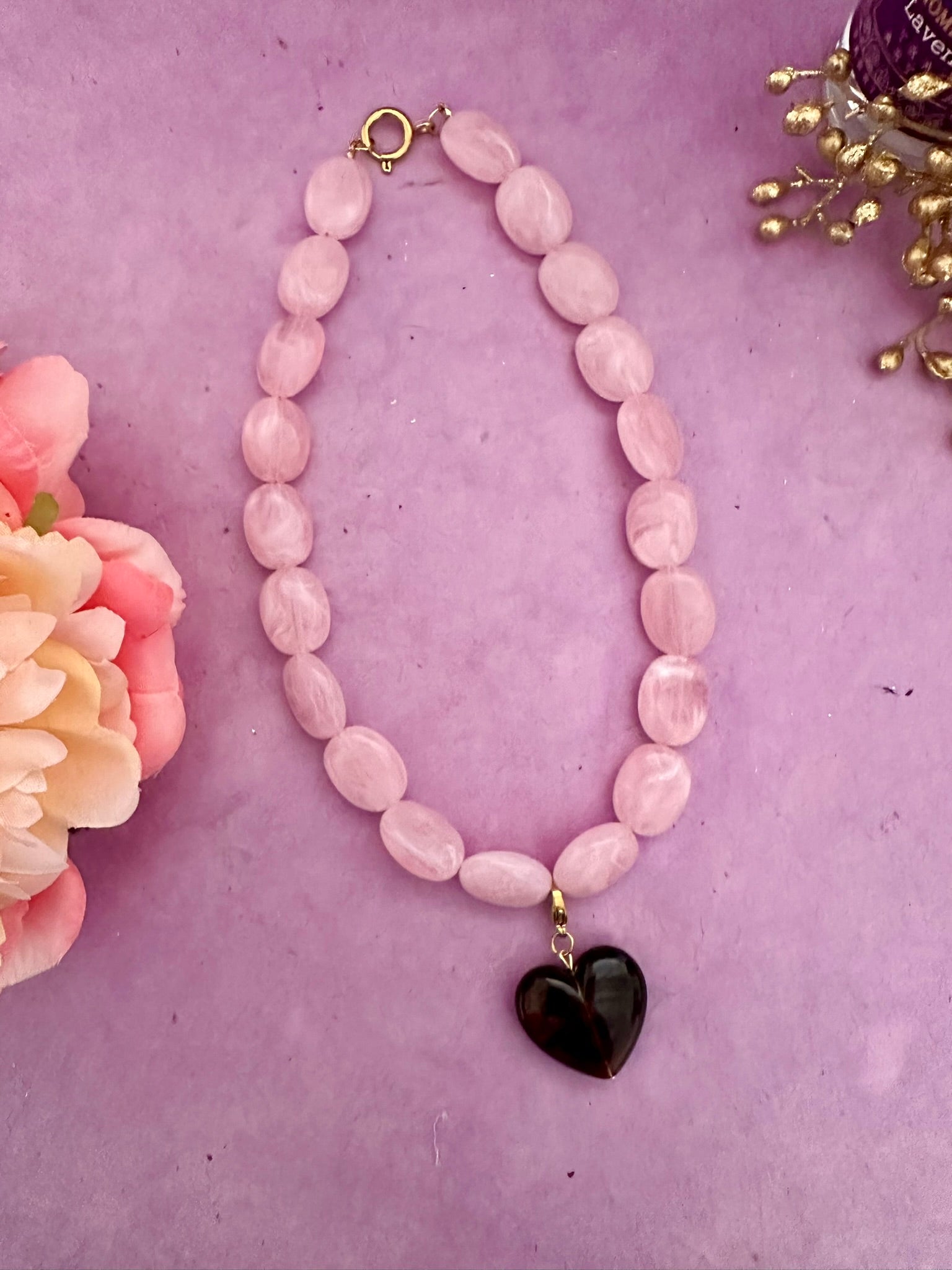 Pendentif CLAUDIE – Pendentif cœur coloré à clipser sur vos colliers - Camilmari Bijoux - Vert lichen