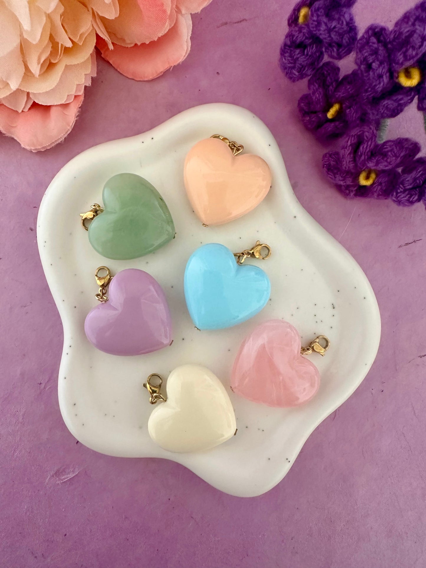 Pendentif coeur pour collier CLAUDIE - Camilmari Bijoux - Pêche