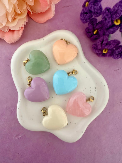 Pendentif coeur pour collier CLAUDIE - Camilmari Bijoux - Pêche