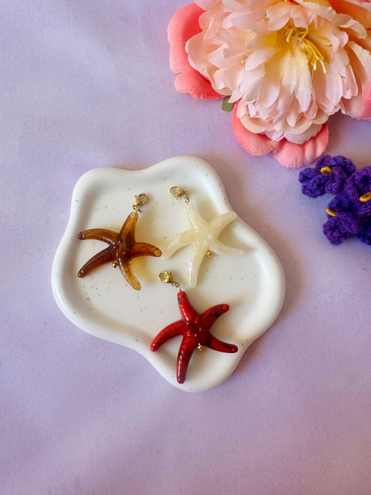 Pendentif étoile de mer MAHINA - Camilmari Bijoux - Ecru